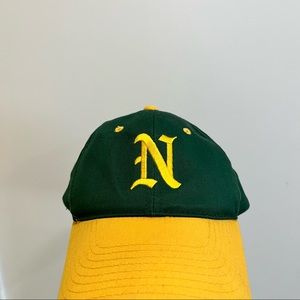 Green and Yellow Baseball Cap with Letter N